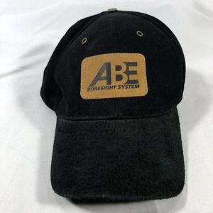 ABE BORESIGHT SYSTEM HAT CAP BLACK STRAP BACK ONE SIZE FITS MOST OSFM ADJUSTABLE